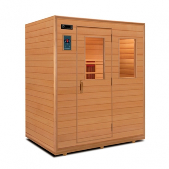 Health Company HCT Traditional Ceder 150 Infraroodcabine met sterrenhemel HCT150STER